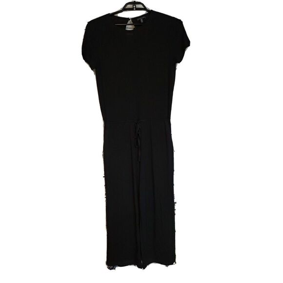 Eileen Fisher Women's Jersey Jumpsuit Black Size Small Romper t2 - Picture 1 of 7